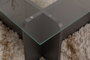 Nordure Mesa de Centro Flavio Antracita Cristal Templado Melamina 105x65x30cm